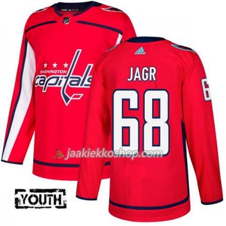 Lapsille NHL Washington Capitals Pelipaita Jaromir Jagr 68 Adidas 2017-2018 Punainen Authentic